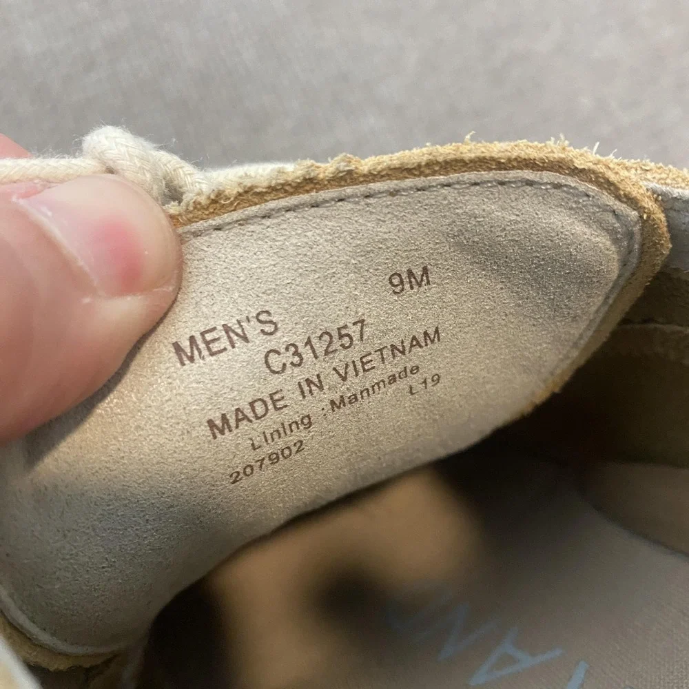 Cole Haan Zerogrand Shoes Mens Size 9 Beige Suede Casual Sneakers C31257